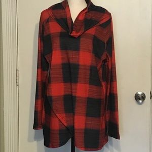 Size large, Buffalo plaid blouse